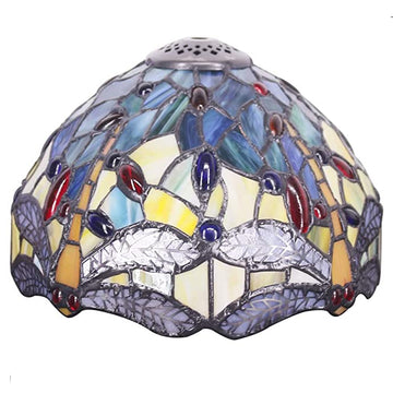8" Tiffany Dragonfly Shade Werfactory® Stained Glass Shade